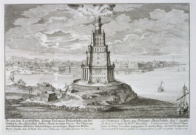 Lighthouse at Alexandria, built by Ptolemy the Great, Egypt, from 